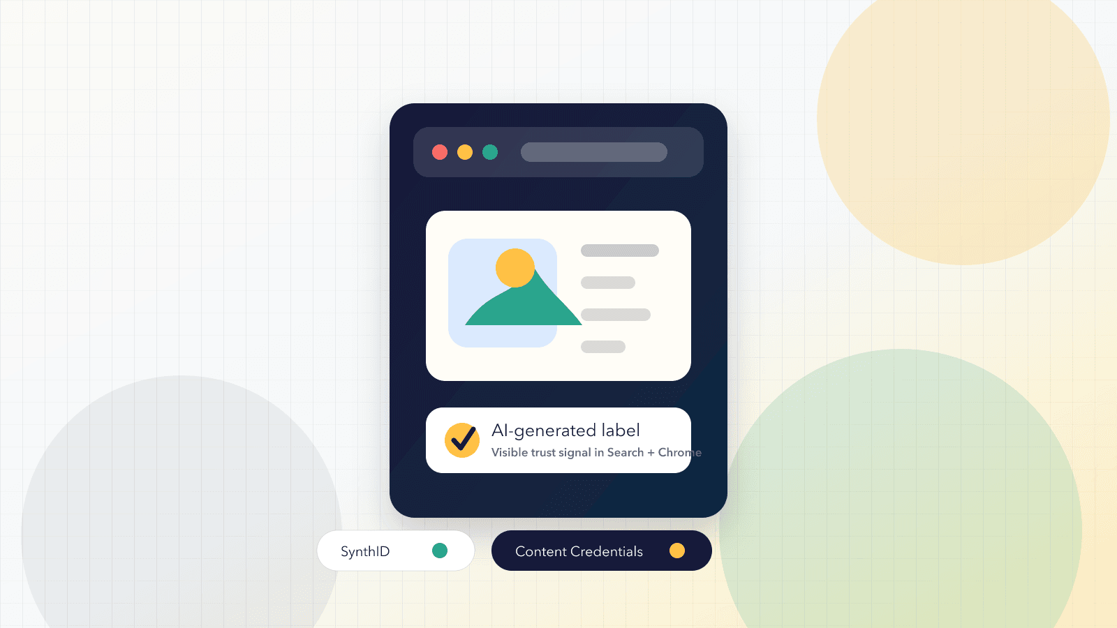 TechStack article image for an article about Google SynthID, C2PA Content Credentials, and small business trust